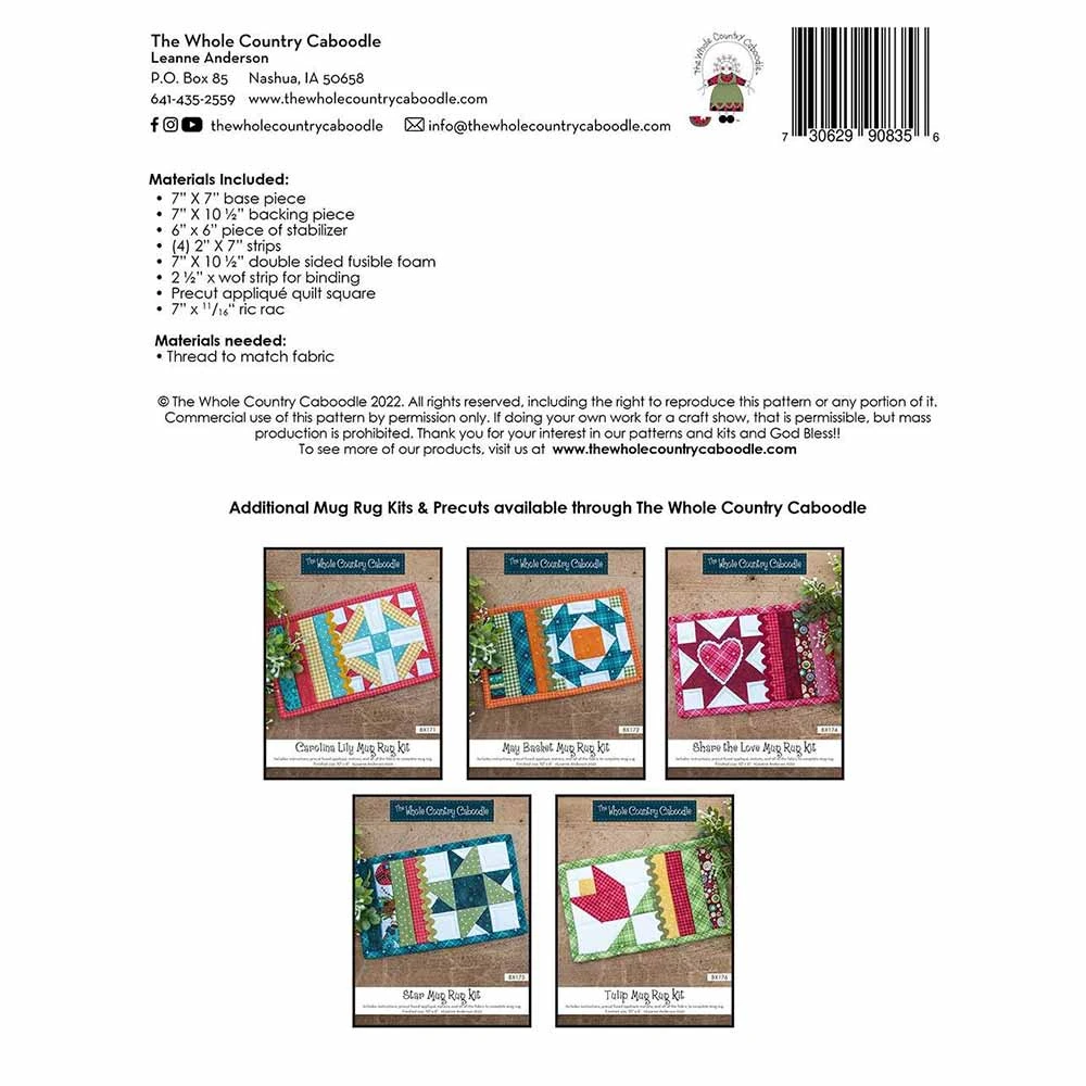 Pinwheel Mug Rug Kit 2 Pinwheel Mug Rug Kit - Image 2