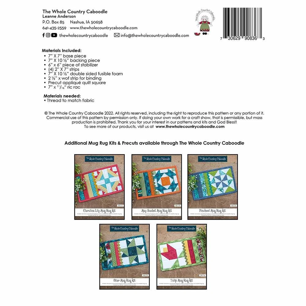 Share The Love Mug Rug Kit 2 Share The Love Mug Rug Kit - Image 2