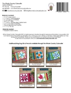 Star Mug Rug Kit -Keepsake Quilting Shop WCCBX175 02