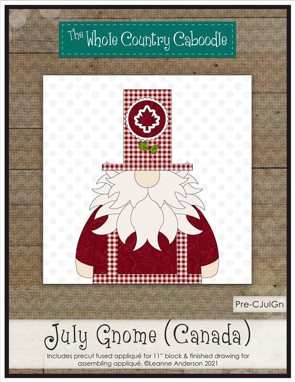 July Gnome Canada Precut Fused Applique Pack 1 July Gnome Canada Precut Fused Applique Pack