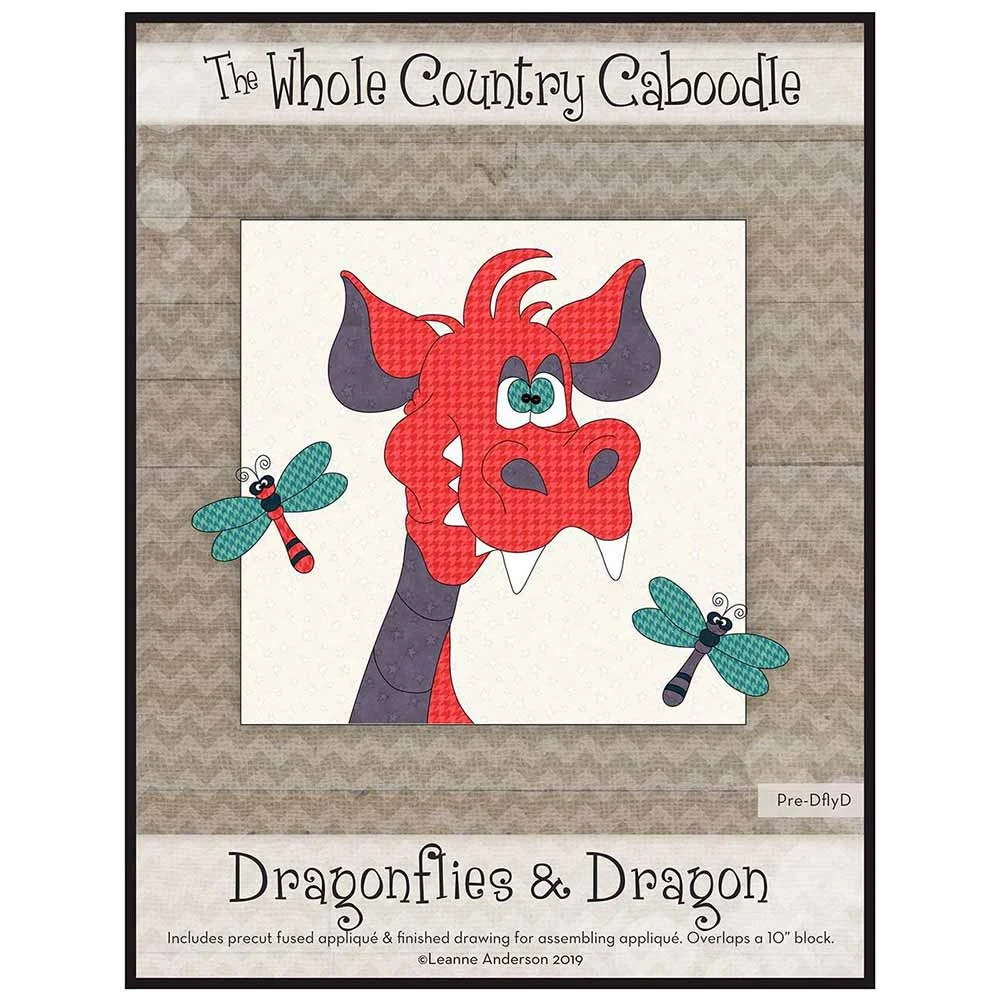 Dragonflies & Dragon Precut Fused Applique Pack 1 Dragonflies & Dragon Precut Fused Applique Pack
