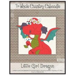 Little Girl Dragon Precut Fused Applique Pack