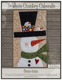 Snowman Precut Fused Applique Pack