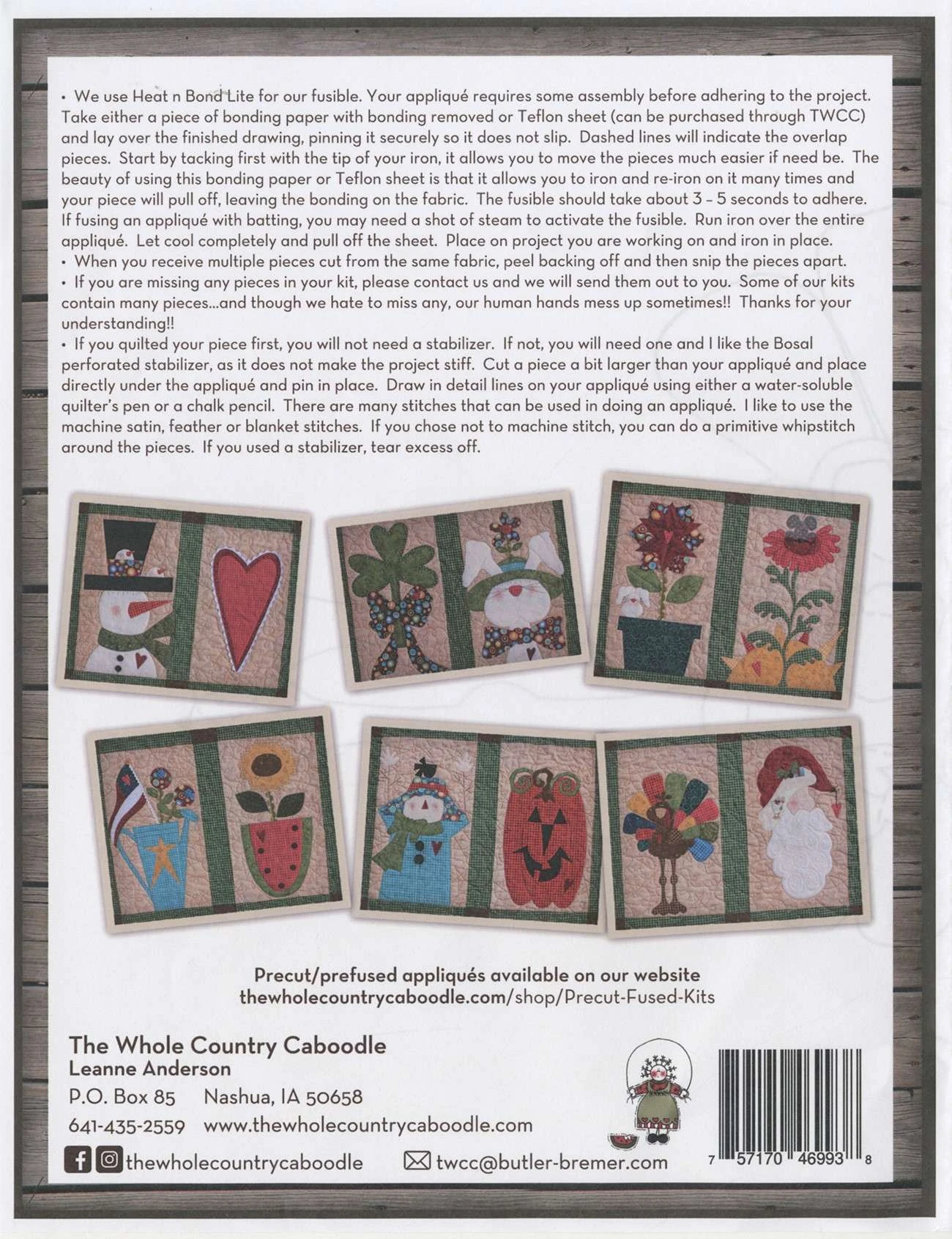 Turkey Precut Fused Applique Pack And Pattern By Leanne Anderson 2 Turkey Precut Fused Applique Pack And Pattern By Leanne Anderson - Image 2