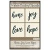 Home, Joy, Love Hope Precut Fused Applique Pack