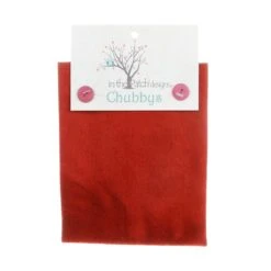 Wool Chubbys 16in Felted Square Cranberry Ivory Previously Item CI4806