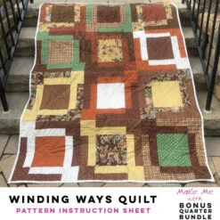 Winding Ways Quilt - 12-Piece Bonus Quarter Bundle Pattern