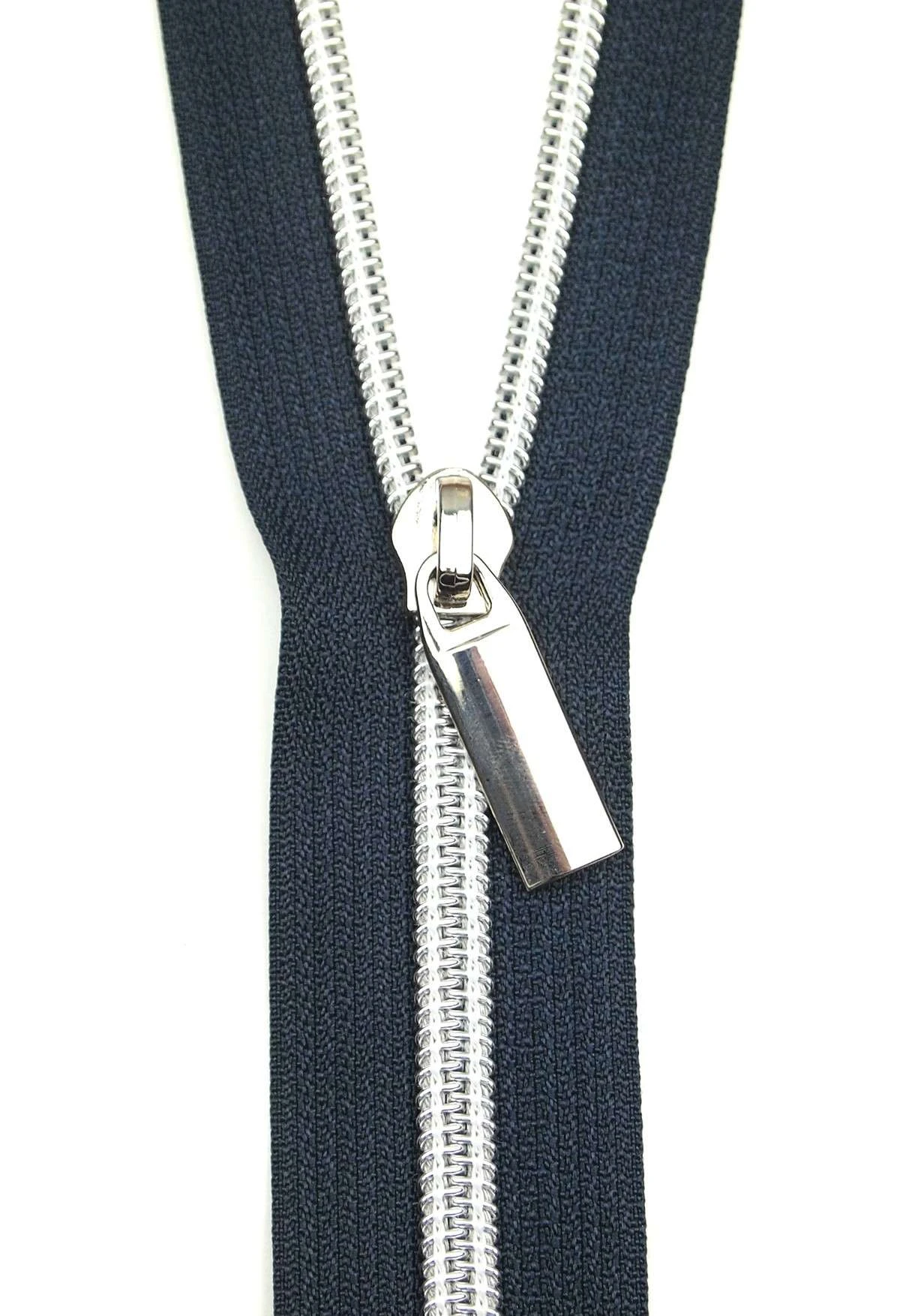 Zippers By The Yard Navy Tape Nickel Teeth #5 1 Zippers By The Yard Navy Tape Nickel Teeth #5