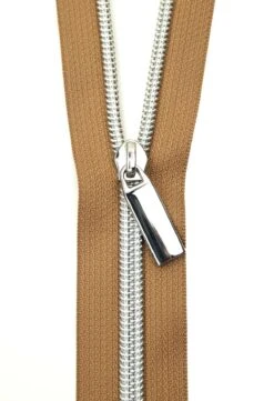 Zippers By The Yard Natural Tape Nickel Teeth #5