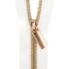 Zippers By The Yard White Tape Light Gold Teeth #5