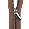 Zippers By The Yard Brown Tape Gunmetal Teeth #5