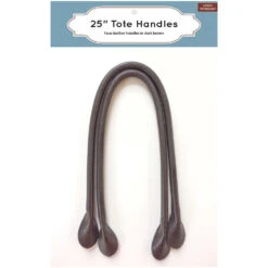 25in Tote Handles Dark Brown