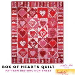 Box Of Hearts Quilt - Tenfold Pattern